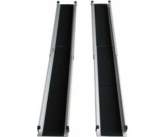 SUNDO Mobilioji Rampa - Teleskopinė, Aliuminė 210 cm, 180 kg Apkrova, Juoda