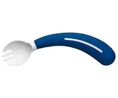 Sundo Indų Rinkinys - Safe 2-in-1 Šakutė ir Šaukštas Ergonomiškas Mėlynas