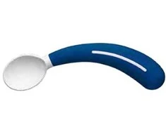 Sundo Vaikiškas Šaukštas - Ergonomiškas Plastikinis Mėlynas Dešiniarankiams