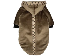 Šunų Drabužiai - Pchełka PCHEŁKA Aksominis Smėlio Spalvos M 5–10 kg 26–29 cm 42–45 cm Smėlio