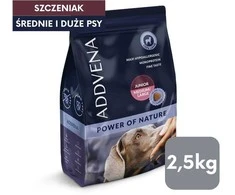 Šunų maistas - ADDVENA Power of Nature Junior Medium/Large ėriena 2.5kg