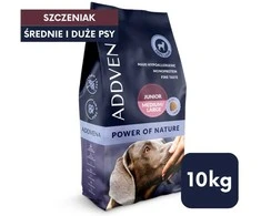 Šunų maistas - ADDVENA Power of Nature Junior Medium/Large ėriena 10kg