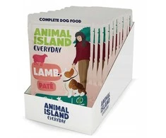 Šunų Maistas - ANIMAL ISLAND Everyday ėriena Drėgnas Šunų Maistas su Aviena, 10x150 g