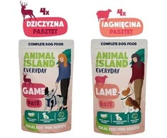 Šunų Maistas - ANIMAL ISLAND Everyday Game Šlapias Maistas Žvėrienos ir Avienos Skonio, 8x150 g