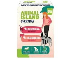 Šunų Maistas - ANIMAL ISLAND Everyday Game Šlapias Maistas Žvėrienos ir Avienos Skonio, 8x150 g