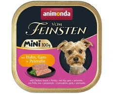 Animoda ANIMONDA Vom Feinsten Adult Mini vištiena, goose and parsley - wet dog food - 100g