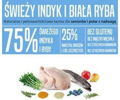 ARQUIVET Fresh Senior &amp; Light kalakutiena ir žuvis - pusiau drėgnas šunų maistas - 10 kg