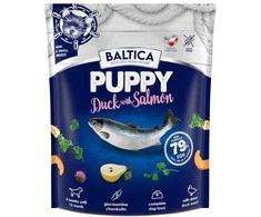 Baltic Agro Šunų maistas - BALTICA Excellent Puppy antiena with lašiša Small Breeds 1kg