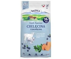 BALTICA Smaki regionów Small breeds Veal su ėriena – sausas Maistas šunims – 3kg