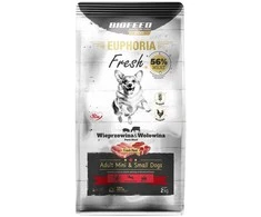 Šunų Maistas - BIOFEED Euphoria Fresh Adult Mini &amp; Small Kiauliena su Jautiena 2kg