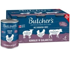 Šunų Maistas - BUTCHER'S Original Mega Pack Mix Pieces in Jelly 6 x 400g