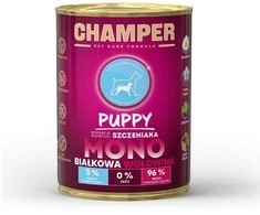 Šunų maistas - CHAMPER šuniukų jautiena drėgnas 400g be glitimo