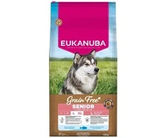 Šunų maistas - EUKANUBA Be grūdų senjorams dideliems šunims 12kg