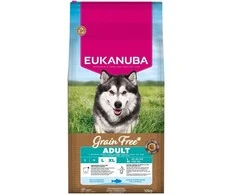 Šunų maistas - EUKANUBA Be grūdų suaugusiems dideliems jūrų žuvims 12kg, be glitimo