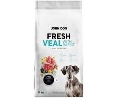 Šunų maistas - JOHN DOG Fresh Junior Medium and Large Breeds sausas maistas 12kg