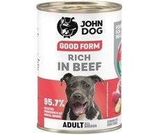 JOHN DOG Good form Rich in jautiena – drėgnas ėdalas šunims – 400g