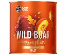 JOHN DOG moliūgas Line Adult Monoprotein šerniena with pumpkin – drėgnas ėdalas šunims – 800g
