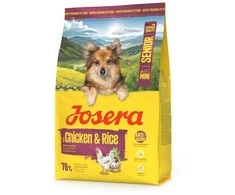 Šunų maistas - JOSERA Mini Senior vištiena ir ryžiai 3kg, be glitimo, 24% baltymų