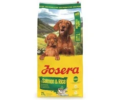 Šunų maistas - JOSERA Mother &amp; Puppy lašiša ir ryžiai 12.5kg, be glitimo, 30% baltymų