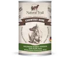 Wild NATURAL TRAIL Country Side šerniena triušiena Deer - Wet Dog Food - 400g