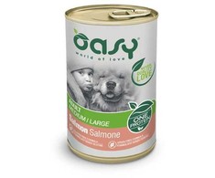Šunų maistas - Oasy One Protein Adult Medium/Large lašiša Wet 400g