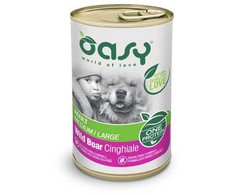 Šunų maistas - Oasy One Protein Adult Medium/Large šerniena 400g Grain-Free