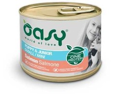 Šunų maistas - Oasy One Protein Puppy &amp; Junior lašiša Wet 200g