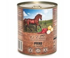 O'CANIS Arkliena su bulvėmis - šlapias šunų maistas - 800g