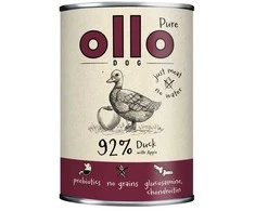 Šunų Maistas - OLLO Gryna Antiena su Obuoliu Drėgnas Maistas 400g Be Glitimo