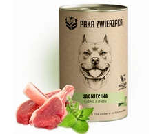 PAKA ZWIERZAKA ėriena and apple with mint – drėgnas ėdalas šunims – 400g