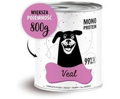 Šunų Maistas - PAKA ZWIERZAKA Pepe Veršienos Drėgnas Maistas 800g Be Glitimo