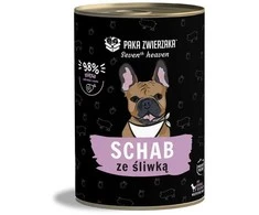 PAKA ZWIERZAKA „Septintasis dangus“ kiauliena su slyvomis – šlapias šunų ėdalas – 400g