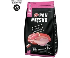 Šunų maistas - PAN MIĘSKO Veršiena Su Putpelių Kiaušiniais Šuniukams 9kg Be Glitimo