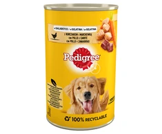 Pedigree Veislė su vištiena ir morkomis želė 400g