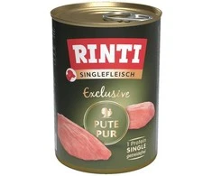 Šunų Maistas - RINTI Singlefleisch Exclusive Turkijos Drėgnas Maistas 400g Be Glitimo