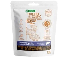 Nature's Protection SC Raudona Coat begrūdis Hypoallergenic &amp; Intestinal Care with lašiša Adult All breeds, begrūdis suaugusių, visų veislių raudonkailių šunų pašaro papildas – skanėstai su lašiša, 150 g