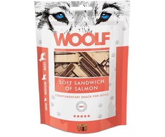 WOOLF minkštas lašišos sumuštinis - šunų skanėstas - 100 g