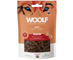 WOOLF minkšti jautienos kubeliai šunims – skanėstas – 100 g