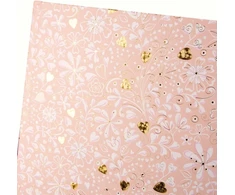 Svečių-užrašų knyga GOLDBUCH 77034 Finamente rosé 100psl 25x20| balti lapai [V]