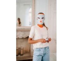 Sveikata ir asmeninė priežiūra - Beautifly AuraSkin Pro LED šviesos terapijos kaukė, 280 diodų, 8 bangos ilgiai, Pilka