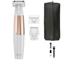 Sveikata ir asmeninė priežiūra - Wahl 3028668 Bikini Trimeris, 0,5 mm Apkarpymo Ilgis, Ličio Baterija, Balta/Rožinė Aukso