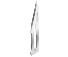 Swann-Morton CARBON STEEL Chirurginiai peiliai (Skalpeliai) No.11 - 100vnt/1dėžutė