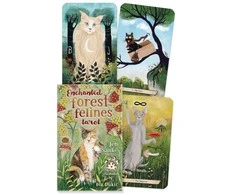 Tarot Kortų Rinkinys - Llewellyn Enchanted Forest Felines 78 Kortos 13x8x4.5 cm