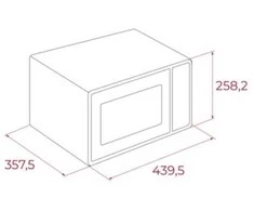 Mikrobangų krosnelė Teka MW FS20 WH Microwave 20 l 700 W Juodas, Baltas