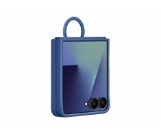 Telefono Dėklas - Samsung Galaxy Flip7 Silikoninis Apsauginis Dangtelis, Mėlynas