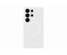 Telefono Dėklas - Samsung Galaxy S26 Ultra Silikoninis Magnetinis Dėklas, Greitas Belaidis Įkrovimas, Baltas