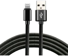 Telefono Įkrovimo Laidas - everActive CBB-1.2IB USB 2.4 A Greitas Įkrovimas, 480 Mbps, 1,2 m, Juoda