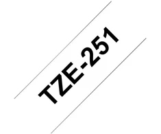 Teleono Priedas - Etiketės Juosta Brother TZe-251 Juoda ant Baltos