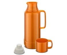 ROTPUNKT Stiklinis termosas, talpa 1,0 l, blizganti lapė (raudona)