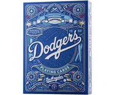 Theory 11 Žaidimo kortos - Theory11 Los Angeles Dodgers 52 kortų kaladė mėlyna, auksinė, raudona